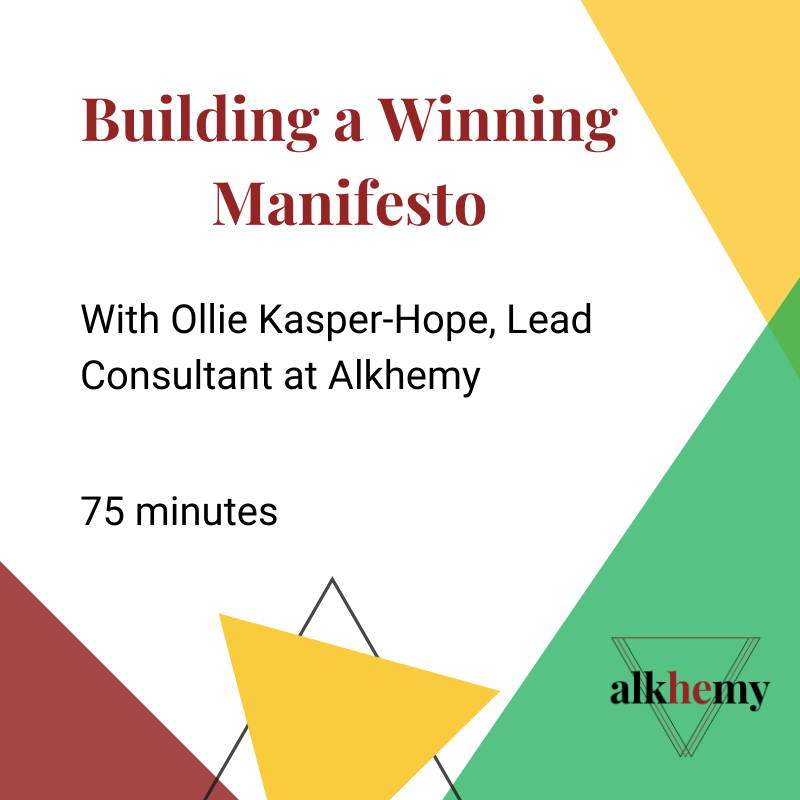 Building a winning manifesto